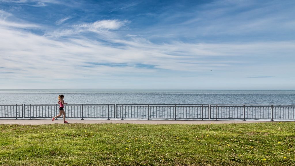 woman running